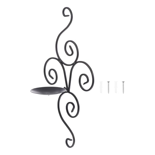 Levemolo Decorative Wall Mount Candle Holder Black Taper Candle Holder Wedding Decor
