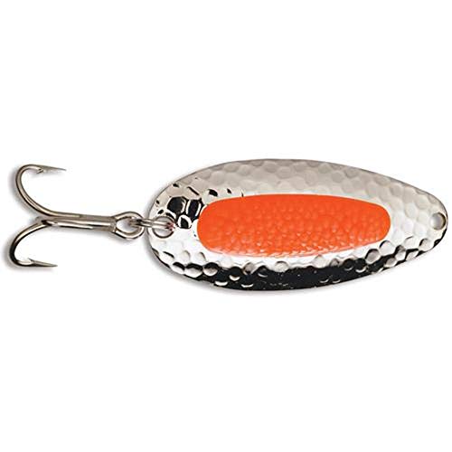 Blue Fox Pixiee Spoon, 1/2-Ounce, Nickel/Fluorescent Orange