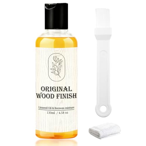 4.3 oz. Premium Original Wood Finish, Linseed Oil & Beeswax Blend, Linseed Oil for Wood Non-Toxic, Long-Lasting Protective Finish for All Woodwork Projects, Ideal for Use