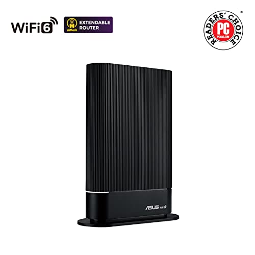 Image of ASUS RT-AX59U AX4200 AiMesh Combinable Router (Tethering as 4G and 5G Router Replacement, WiFi 6, AiProtection Pro, Parental Control, 160MHz Bandwidth, USB 3.2 Gen 1 Port, VPN Functions)