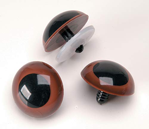 Darice Craft Eyes 20mm Animal Eye Brown with Washers 25prs