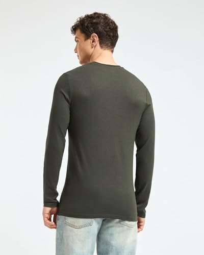 Image of Wellbi Full Sleeve T-Shirts for Men | Black | Breathable Eco-Friendly Bamboo Blend for All-Day Comfort | Ideal for Travel, Gym, or Casual Wear | Machine Washable