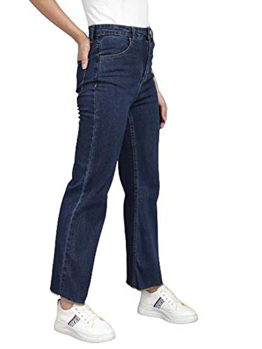 Image of KOTTY Women's High Rise Flared Fit Cotton Lycra Jeans