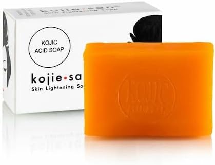 Beauty and whitening Kojie San Skin Lightening Kojic Acid Soap with Nourishing Coconut Oil and Fresh Orange Fragrance, 135g pack of 1