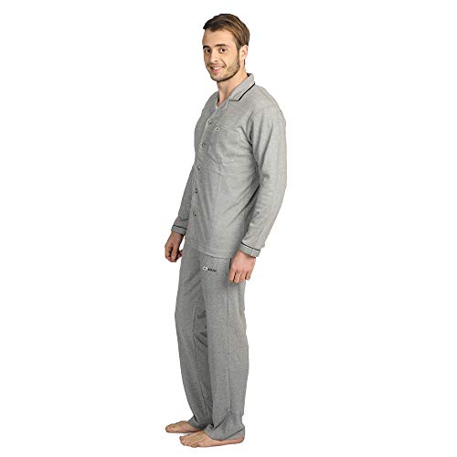 Image of Men's Cotton Blend Striped Pyjama Set Pack of 1