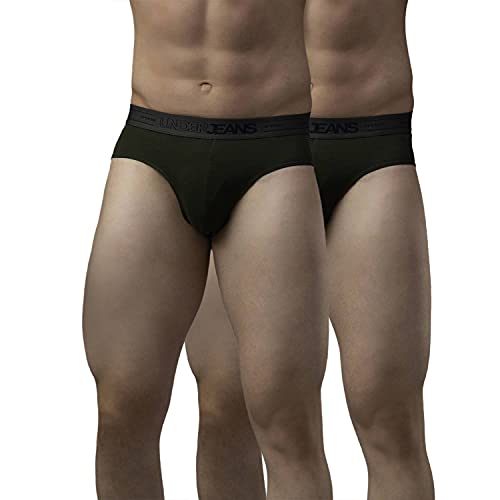 Image of Underjeans Men Cotton Blend Brief - Pack of 2