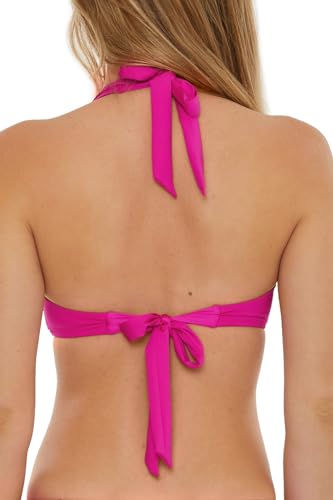 Trina Turk Women's Standard Monaco U-Wire Halter Bikini Top, Adjustable, Tie Back, Swimwear Separates3