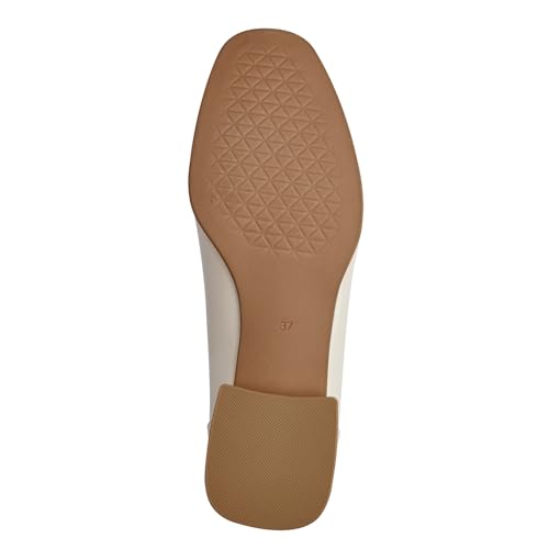 Image of MARCO TOZZI Women's Slippers, Feel Me Footbed, Soft Lining, 2-24216-42 Loafer, Cream, 7.5 UK
