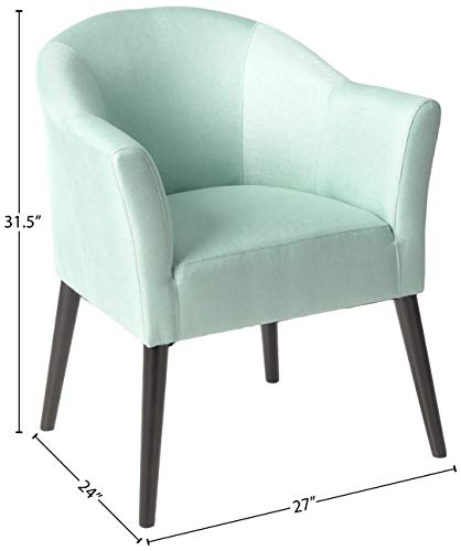 Gdf Studio Charmaine Light Blue Fabric Arm Chair #TOP4