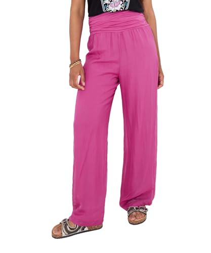 Pantalon décontracté femme léger fluide confortable pantalon de plage