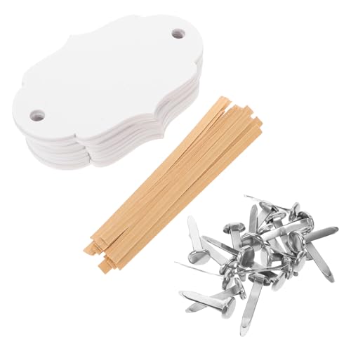 Beavorty Etiquetas Acrílicas para Cesta 10 Piezas 7,6 X 5 Cm con Cuerda para Organización de Almacenamiento en Cocina, Oficina y Picnic, Etiquetas de Marcado Reutilizables para