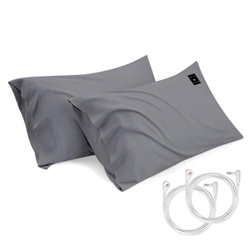 2 Pack Grounding Pillowcases, 20x30IN Grounding Pillow...