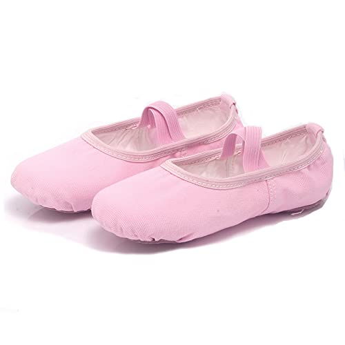 Ballet Shoes for Girls Canvas Dance Slippers Split Soft Flat Sole Yoga Gymnastics Shoes(Toddler/Little/Big Kid) (C, 10.5 Little Child)2