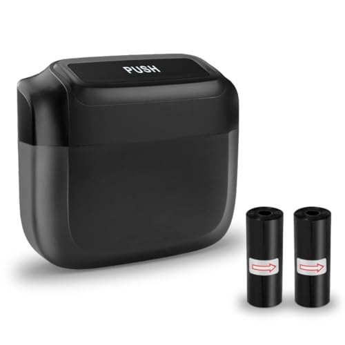 Poubelle de Voiture Compacte avec Couvercle Étanche Anti-Fuite