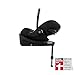 CYBEX Gold Babyschale Cloud G i-Size Plus und ISOFIX Basis Base G, Inkl. Neugeboreneneinlage, Ab Geburt bis ca. 24 Monate, Für Kinder ab 40 cm bis 87 cm, Max. 13 kg, Moon Black
