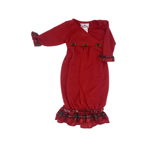 Laura Dare Cross-Neck Sacquea with Multiple Color Options for Preemie and Newborns