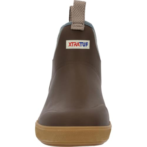 Image of XTRATUF Men's Vintage Ankle Deck Boot, Brown, Size 11(M)