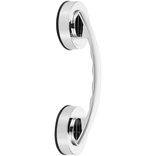DECOMELODY Asidero de Ventosa para Baño y Cocina Mango Antideslizante Barra de Agarre Portátil con Fuerte Succión Fácil Instalación Adecuado para Puertas y Ventanas de Vidrio