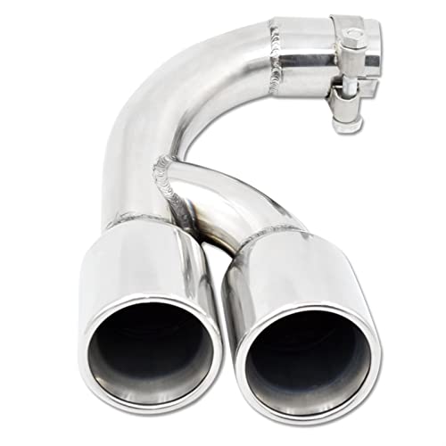 Embout d'échappement BMW Série 3 316i silencieux acier inoxydable 55mm argent