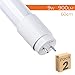 Pack 2x Tubo LED 60 cm, 9w. Color Blanco Frio (6500K). Cebador...