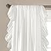 Lush Decor Reyna Ruffle Window Curtain Panel Set, Pair, 54