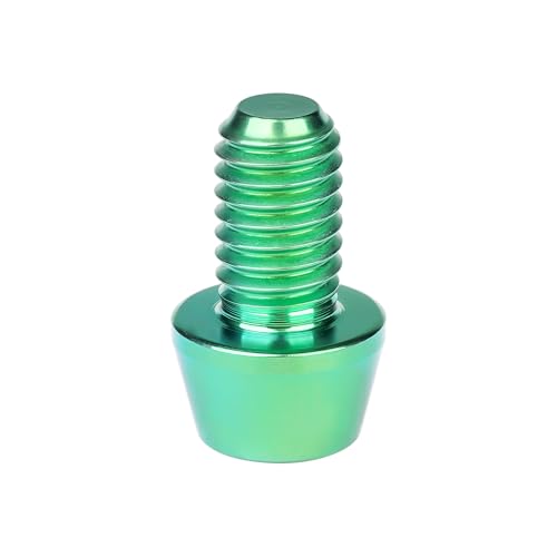 Image of Titanium Ti Bolt M5x9 16 18 20 25 30 35 40 45 50 55 60mm Tapered Head Screws Pack of 4 (M5x9mm, Green)