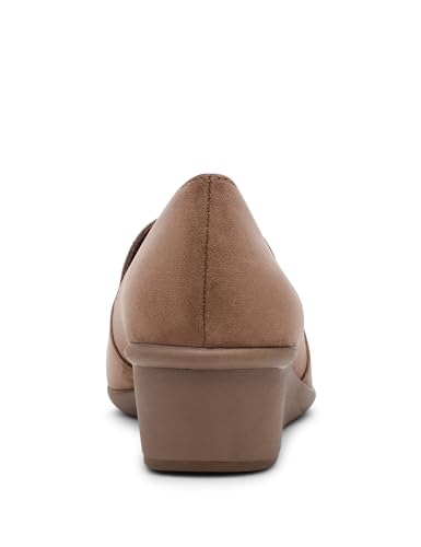 Image of Anne Klein Women's Wedge Pump Wendell, Closed Toe Comfortable Slip-On Business Casual Office Heel