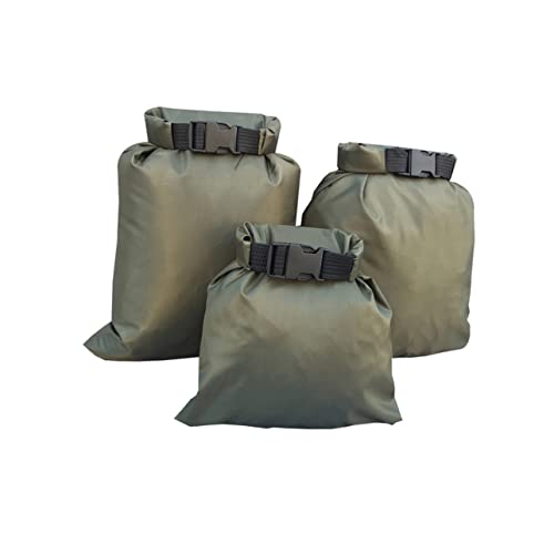 Garneck 3pcs Waterproof Bag Set Bag Camping Accessories Marine Floating Waterproof Paddling Drifting Kit Pouch Kayaking Storage Boating Fishing Watertight Large Canoe Outdoor Dry Green