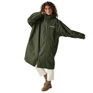 Regatta Outdoor Active Unisex Waterproof Changing Robe with Taped Seams, Borg Fleeced Lined & Grown on Hood - Perfect Changing in Private and Cold Temperatures