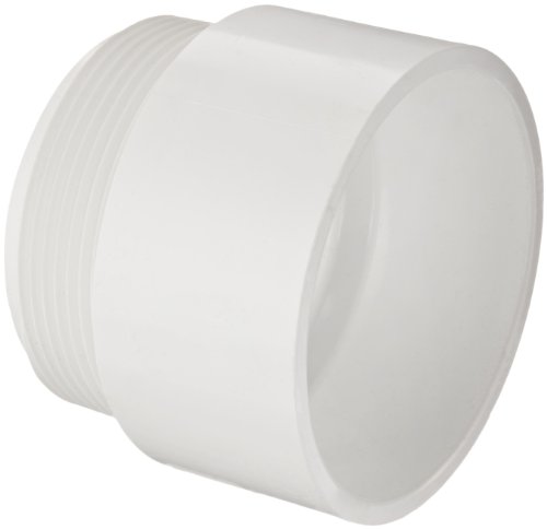 Spears P109 Series PVC DWV Pipe Fitting, Adapter (Will Not Accept Tail Piece), 3