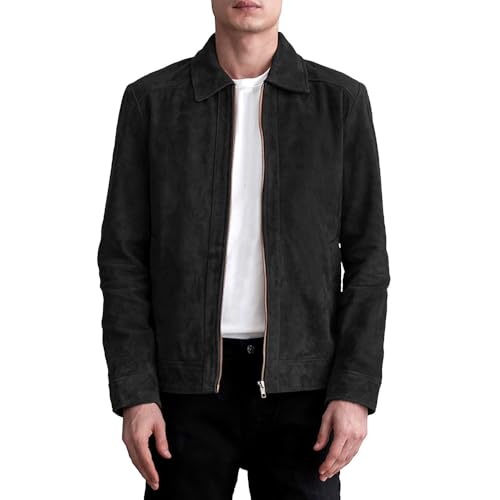 ジャケット・アウター Austin clothing co. suede leather jacket Austin Clothing Co. Women's Brown Full Zip Quilted Suede