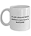 Coffee Mug 11 oz White. A Job Should Not Define Character, Nature, Principles, Beliefs, Core Values