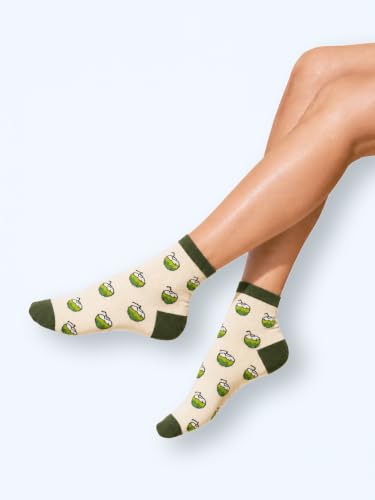Image of Mint & Oak Low Cut Ankle Women Socks, Christmas Gift Quirky Socks For Friends, Cute Funky Socks, Christmas Secret Santa Gifts For Women