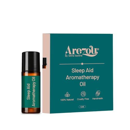 Image of Arezou Sleep Oil | Ayurvedic Aromatherapy Essential Oils Blend |5ml (Lasts 3 months) |Lavender, Bergamot & Patchouli Aroma |Deep Sleep Support,Stress & Anxiety Relief |Skin Safe,Non-Addictive |Unisex