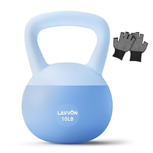 Soft Kettlebell – Cushioned Impact-Resistant Base and Anti-Slip, Kettle bell Anti-Slip Grip Weight for Home Workouts, Safe Strength Training Kettlebells Sets for Women & Men, With Non-slip Gloves
