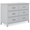 Dream On Me Cleo Double Dresser in Pebble Grey