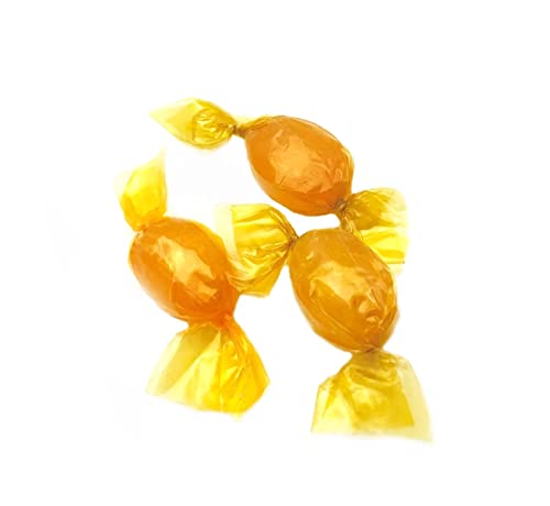 Butterscotch Hard Candy, Old School, Individually Wrapped, Gluten-Free, Bulk 2 Pounds #TOP3
