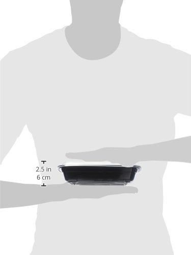 Recipientes de preparação de refeições de louça [15 unidades] | livre de BPA | Empilhável | 21 dias