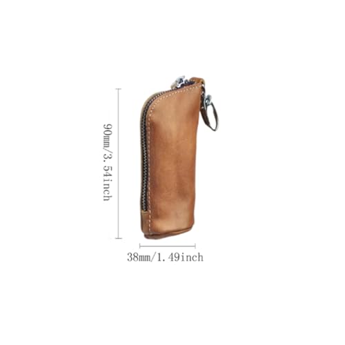 Genuine Leather Mini Pocket Wallet Vintage Brown (Pack of 1) Change Pouch Card Holder for Men Women2