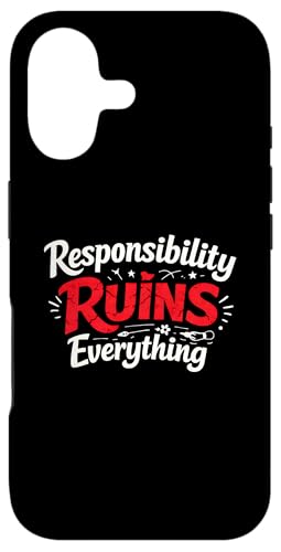 Sarcasm Responsibility Ruins Everything Funny �����Y �X�}�z�P�[�X iPhone 17 �p