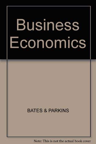 Business economics, 0631123008 Book Cover