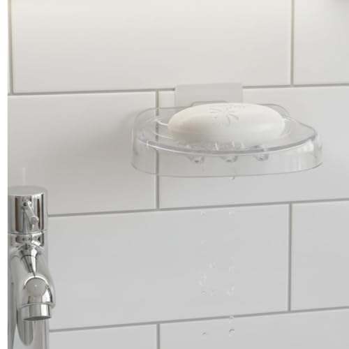 Image of Soap Dish (Wall Mount Transparent (B) Soap Dish Set of 2)