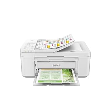 Canon Impressora sem fio PIXMA TR4720 All-in-One para uso doméstico, com alimentador automático de documentos, impressão móvel e fax integrado, branca