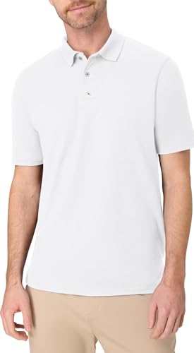 Hanes mens X-Temp Performance Polo Shirt,White,X-Large