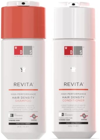 Revita Shampoo and Conditioner for Thinning Hair by DS Laboratories - Volumizing and Thickening for Men and Women, Supports Hair Growth, Strengthening, 7 Fl Oz (205mL) - Packaging May Vary