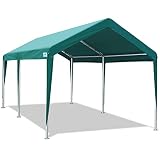 ADVANCE OUTDOOR Adjustable 10x20 ft Heavy Duty Carport Car Canopy Garage Boat Shelter Party Tent, Ad