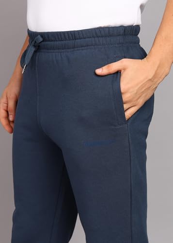 Image of Alan Jones Clothing Men's Regular Fit Mid Rise Fleece Jogger Regular Pants For Winterwear