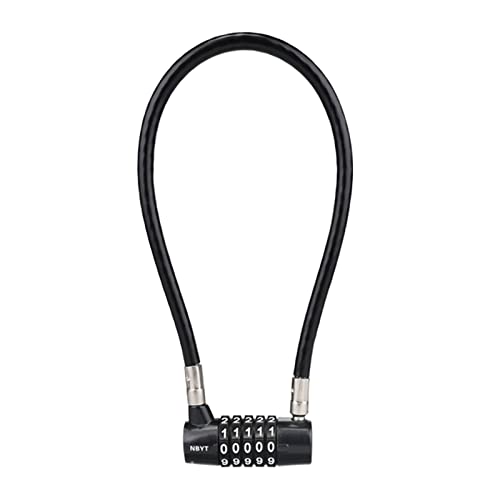 NBYT 5-Digit Long Cable Locks with Combination Padlock,15