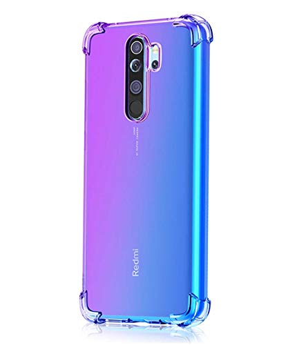 Leychan for Xiaomi Redmi Note 8 Pro Case, Shockproof TPU Bumper Case Double-Color