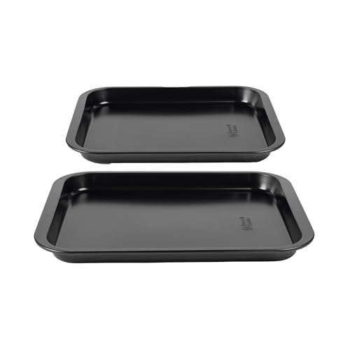 Juego de 2 bandejas de horno Russell Hobbs de acero al carbono de 31 y 35 cm 2